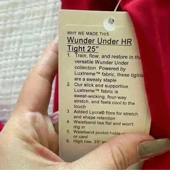 Lululemon- NWT Wunder Under High Rise Tight 25" - Picture 6 of 12